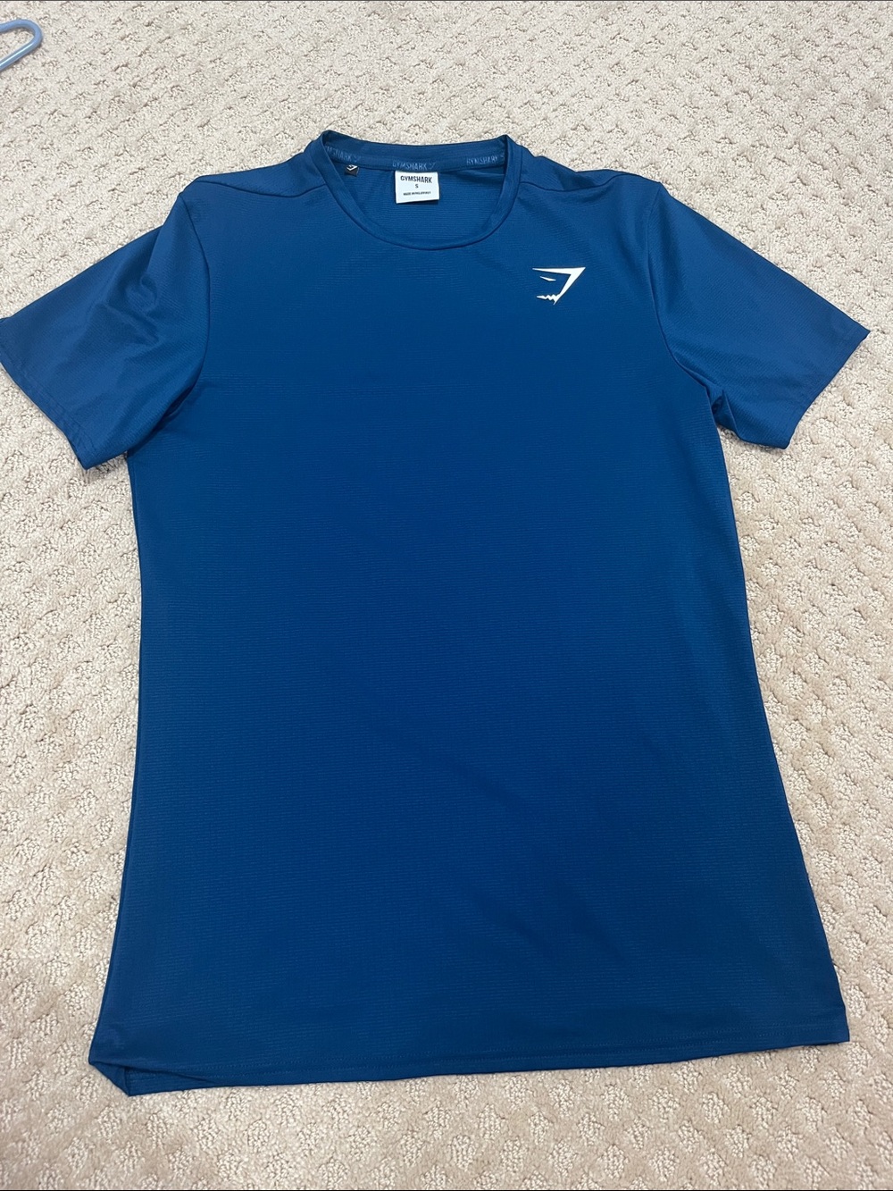 Gymshark Men’s Navy Blue Performance Short Sleeve Tee